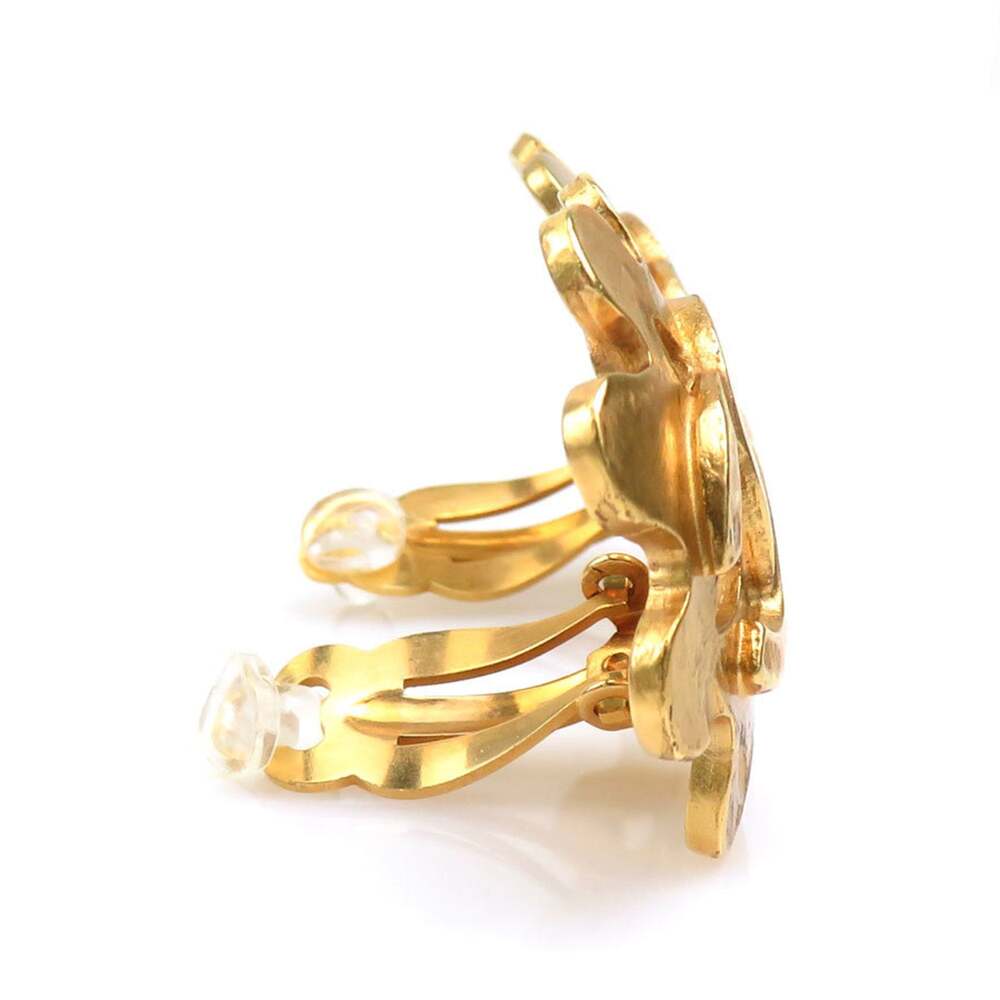 Chanel Cc Logo Clip-On Earrings Gold- #208890C67B - Picture 2 of 5